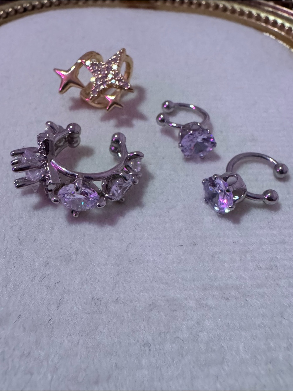 Cute Gold and Silver Ear Cuff Bundle